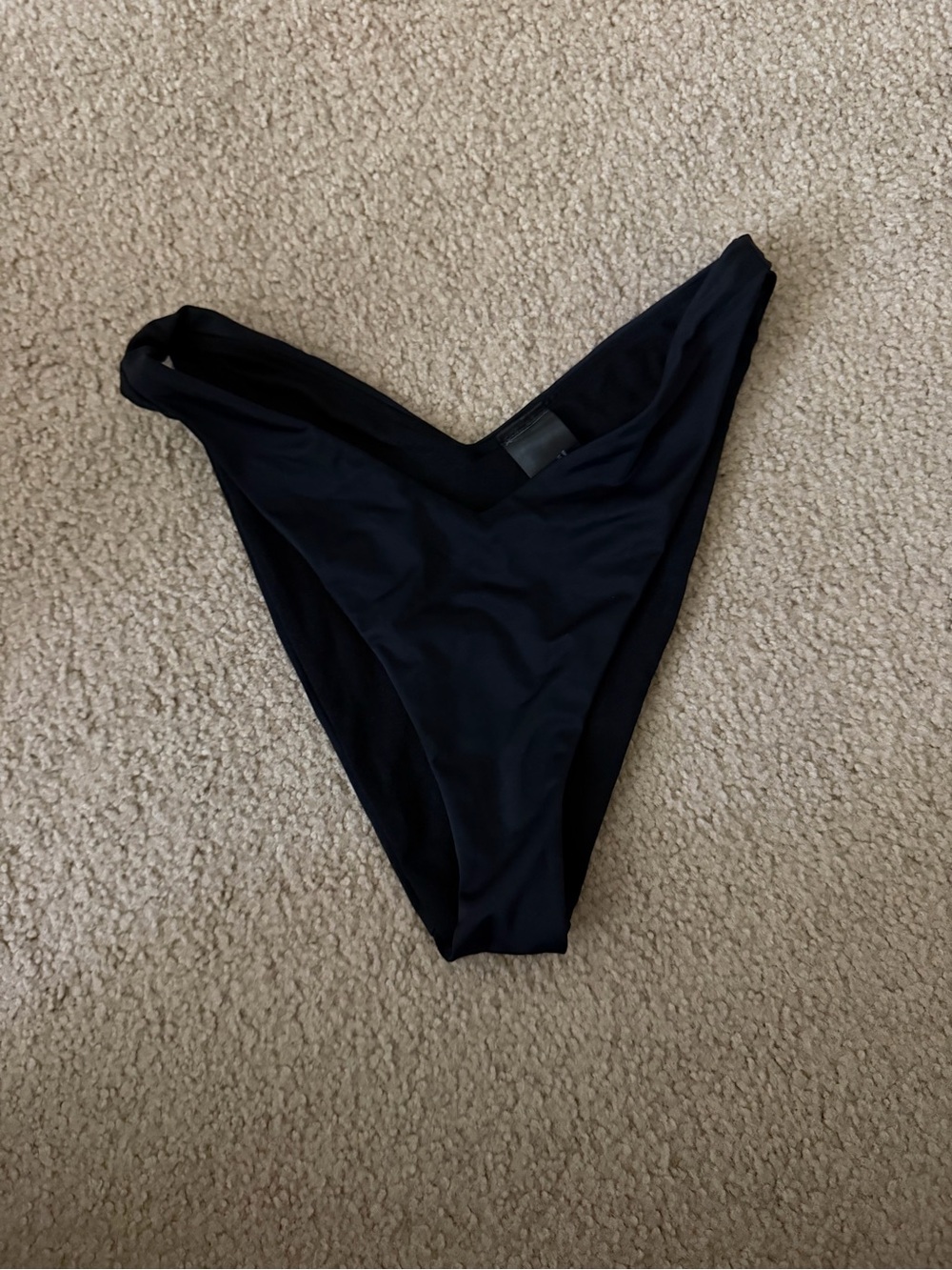 ASOS Black High-Rise V-Front Bikini Bottom